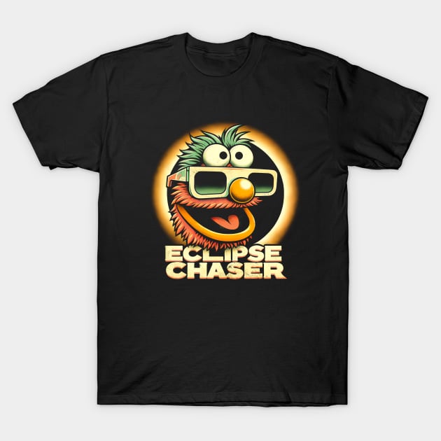 Eclipse Chaser 2024: Muppet & Total Solar Eclipse Adventure Shirt T-Shirt by Klimek Prints